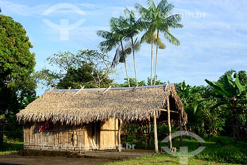  House - riparian community on the banks of the Negro River  - Amazonas state (AM) - Brazil