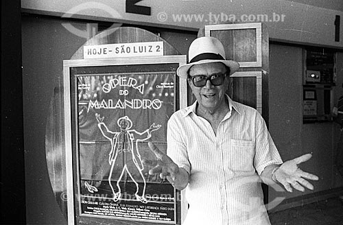  Moreira da Silva singer opposite to Cine Sao Luiz - 1980s  - Rio de Janeiro city - Rio de Janeiro state (RJ) - Brazil