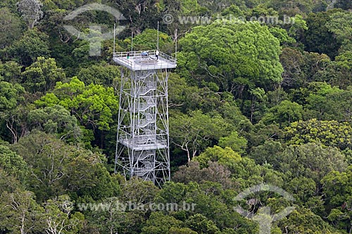  Aerial photo of the observation tower - Amazon Museum  - Manaus city - Amazonas state (AM) - Brazil