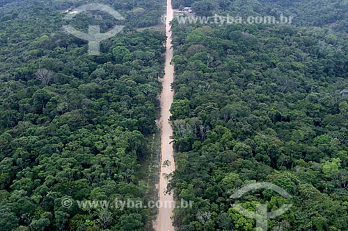  Aerial photo of the BR-319 highway  - Manaus city - Amazonas state (AM) - Brazil