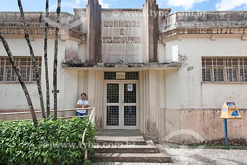  Facade of post office - art deco  - Guaramiranga city - Ceara state (CE) - Brazil