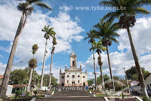  View of facade of the Our Lady of the Conception Mother Church (1873) from Friar Honorio Square  - Guaramiranga city - Ceara state (CE) - Brazil