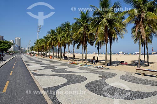  Bike lane - Copacabana Beach waterfront - Post 3  - Rio de Janeiro city - Rio de Janeiro state (RJ) - Brazil