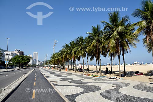  Bike lane - Copacabana Beach waterfront - Post 3  - Rio de Janeiro city - Rio de Janeiro state (RJ) - Brazil