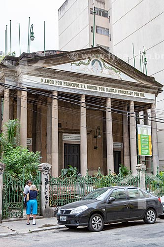  Facade of the Positivist Church of Brazil (1897) - also known as Temple of Humanity  - Rio de Janeiro city - Rio de Janeiro state (RJ) - Brazil