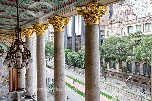  View of the National Museum of Fine Arts (1938) from side veranda of the Municipal Theater of Rio de Janeiro to the right  - Rio de Janeiro city - Rio de Janeiro state (RJ) - Brazil