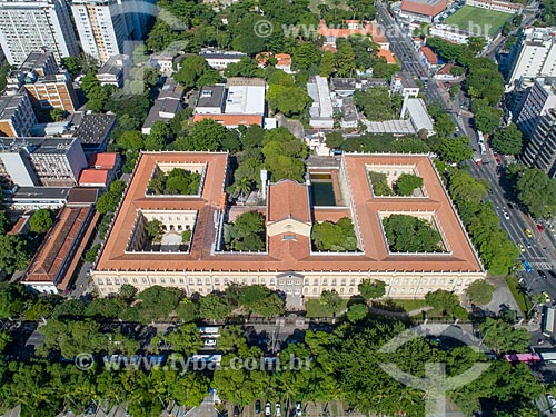  Picture taken with drone of the Praia Vermelha Campus of the Federal University of Rio de Janeiro  - Rio de Janeiro city - Rio de Janeiro state (RJ) - Brazil