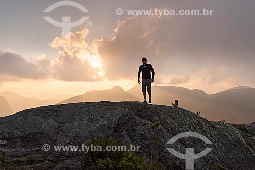  Man - trail - Tres Picos State Park  - Teresopolis city - Rio de Janeiro state (RJ) - Brazil