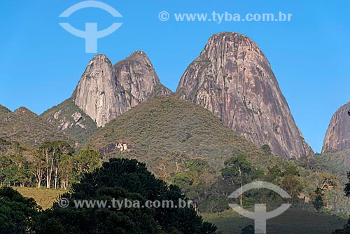  View of the Tres Picos de Salinas (Three Peaks of Salinas) - Tres Picos State Park  - Teresopolis city - Rio de Janeiro state (RJ) - Brazil