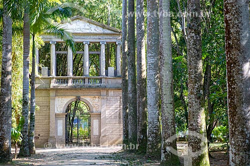  Portico of old Imperial Academy of Fine Arts - Botanical Garden of Rio de Janeiro  - Rio de Janeiro city - Rio de Janeiro state (RJ) - Brazil