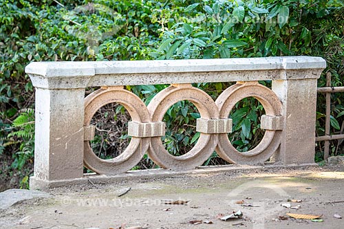  Detail of balustrade - Botanical Garden of Rio de Janeiro  - Rio de Janeiro city - Rio de Janeiro state (RJ) - Brazil