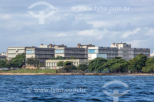  View of buildings of Gragoata Campus of the Fluminense Federal University from Guanabara Bay  - Niteroi city - Rio de Janeiro state (RJ) - Brazil
