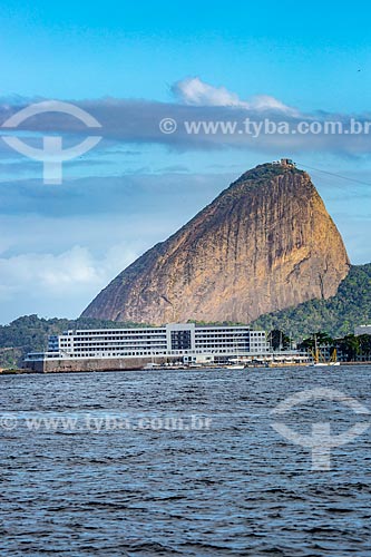  View of Brazilian Naval Academy from Guanabara Bay with the Sugarloaf in the background  - Rio de Janeiro city - Rio de Janeiro state (RJ) - Brazil