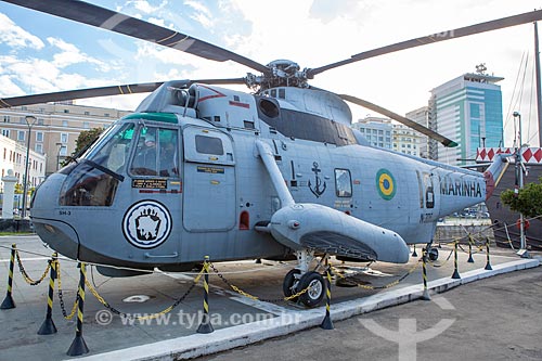  Helicopter Sikorsky SH-3G Sea King on exhibit - Cultural Space of the Navy of Brazil  - Rio de Janeiro city - Rio de Janeiro state (RJ) - Brazil