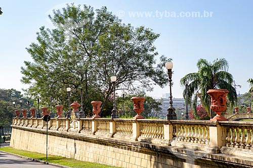  View of external garden of the National Museum - old Sao Cristovao Palace  - Rio de Janeiro city - Rio de Janeiro state (RJ) - Brazil