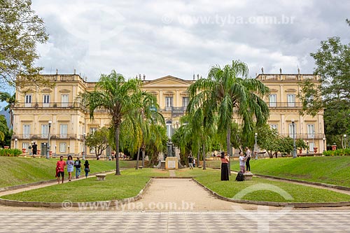  Facade of the National Museum - old Sao Cristovao Palace - Quinta da Boa Vista Park  - Rio de Janeiro city - Rio de Janeiro state (RJ) - Brazil