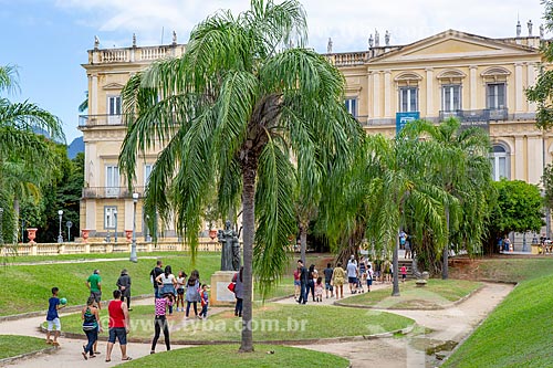  Facade of the National Museum - old Sao Cristovao Palace - Quinta da Boa Vista Park  - Rio de Janeiro city - Rio de Janeiro state (RJ) - Brazil