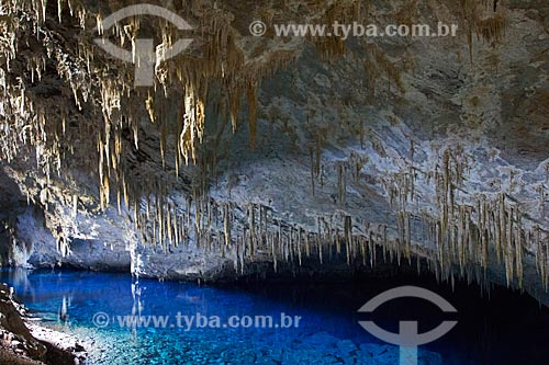  Inside of the Lago Azul Grotto (Blue Lake Grotto)  - Bonito city - Mato Grosso do Sul state (MS) - Brazil
