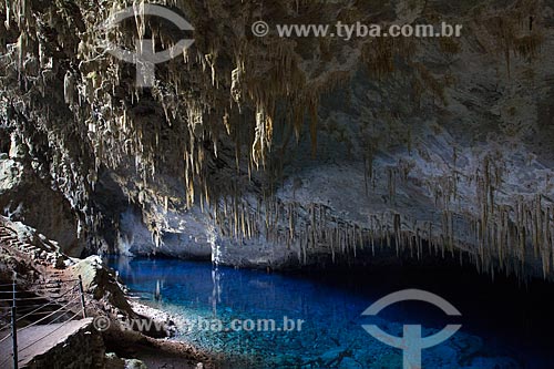  Inside of the Lago Azul Grotto (Blue Lake Grotto)  - Bonito city - Mato Grosso do Sul state (MS) - Brazil