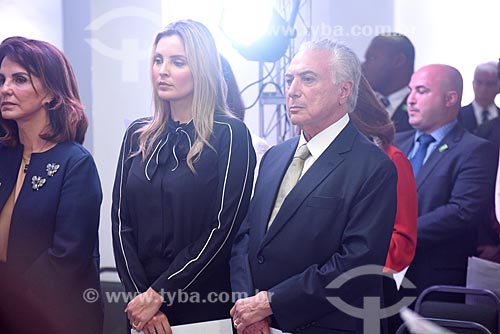  Marcela Temer and the President Michel Temer during the solemnity for the 87 years of the Christ the Redeemer  - Rio de Janeiro city - Rio de Janeiro state (RJ) - Brazil