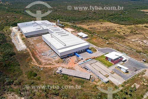  Picture taken with drone of the South American Company of Ceramics - part of the Pecem Industrial and Port Complex  - Caucaia city - Ceara state (CE) - Brazil