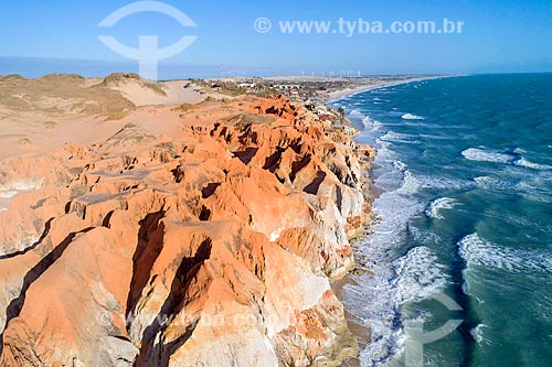  Picture taken with drone of the Beberibe Cliffs Natural Monument  - Beberibe city - Ceara state (CE) - Brazil
