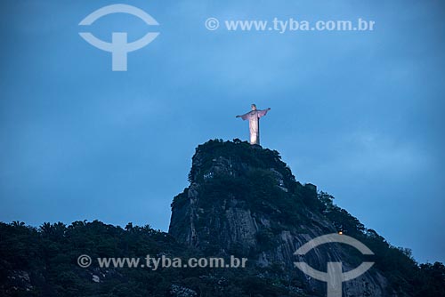  View of Christ the Redeemer at night  - Rio de Janeiro city - Rio de Janeiro state (RJ) - Brazil