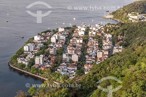  View of Urca neighborhood from the Urca Mountain mirante - Sugarloaf  - Rio de Janeiro city - Rio de Janeiro state (RJ) - Brazil