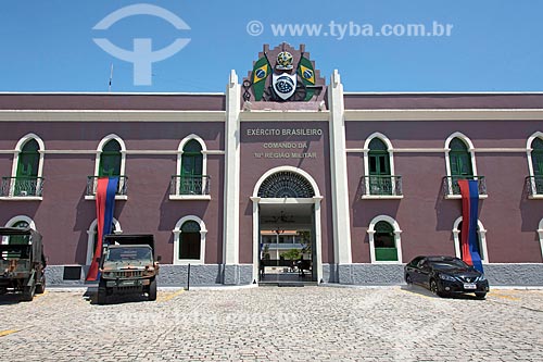  Facade of the headquarters of the 10th Military Region of the Brazilian Army - part of the old Fort of Nossa Senhora da Assuncao (1860)  - Fortaleza city - Ceara state (CE) - Brazil