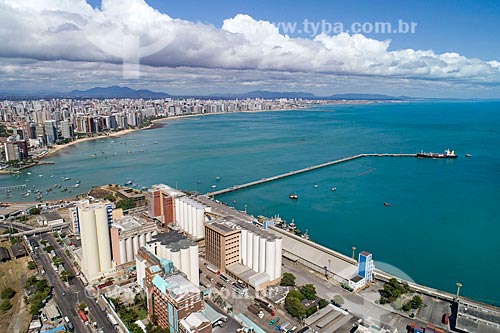  Picture taken with drone of the Fortaleza Port  - Fortaleza city - Ceara state (CE) - Brazil