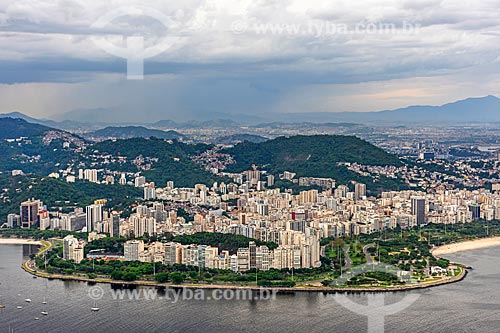  Aerial photo of Flamengo Landfill during flight over of the Rio de Janeiro city  - Rio de Janeiro city - Rio de Janeiro state (RJ) - Brazil