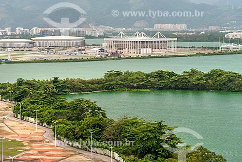 View of the Jacarepagua Lagoon with Rio 2016 Olympic Park in the background  - Rio de Janeiro city - Rio de Janeiro state (RJ) - Brazil