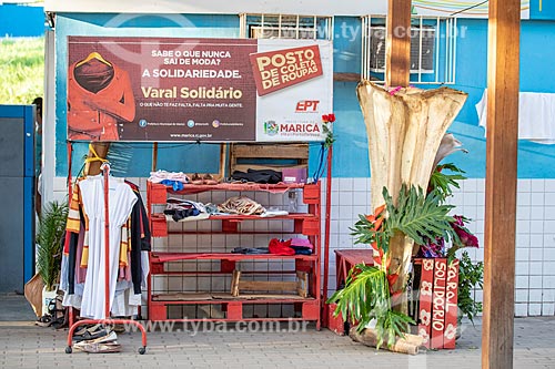  Collection point of Clothes line Solidary Project of the Public Transport Company - Municipality of Marica - People of Marica Bus Station  - Marica city - Rio de Janeiro state (RJ) - Brazil
