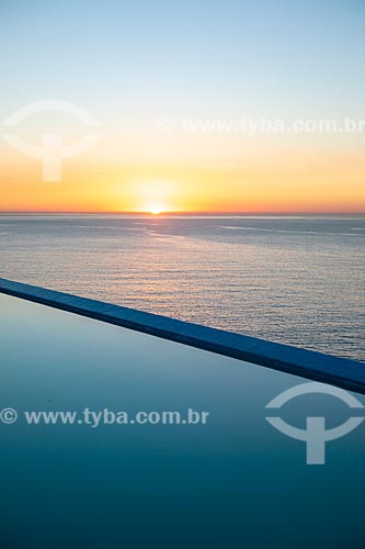  View of the sunset from swimming pool of Casa e Mar Hotel  - Marica city - Rio de Janeiro state (RJ) - Brazil