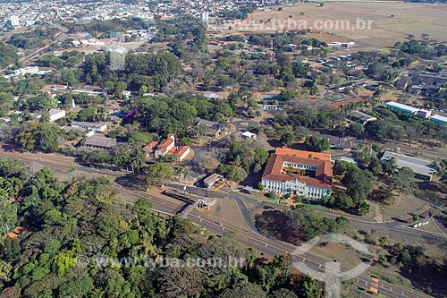  Picture taken with drone of the Paulista State University (UNESP) Campus   - Jaboticabal city - Sao Paulo state (SP) - Brazil