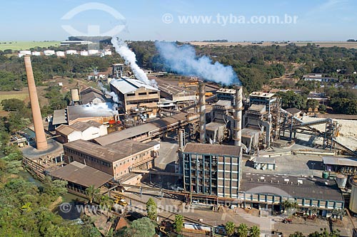  Picture taken with drone of the Saint Adelia Plant  - Jaboticabal city - Sao Paulo state (SP) - Brazil