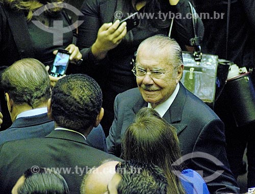  Ex-president Jose Sarney - Chamber of Deputies plenary during presidential inauguration ceremony of Jair Bolsonaro  - Brasilia city - Distrito Federal (Federal District) (DF) - Brazil