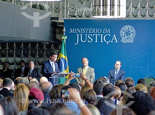  Speech of Sergio Moro during inauguration ceremony as Minister of Justice  - Brasilia city - Distrito Federal (Federal District) (DF) - Brazil