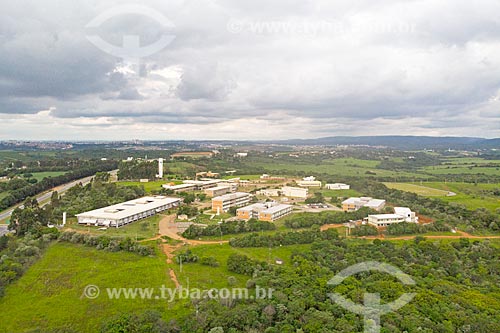  Picture taken with drone of the Federal University of Sao Carlos Campus on the banks of the Joao Leme dos Santos Highway (SP-264)  - Sorocaba city - Sao Paulo state (SP) - Brazil