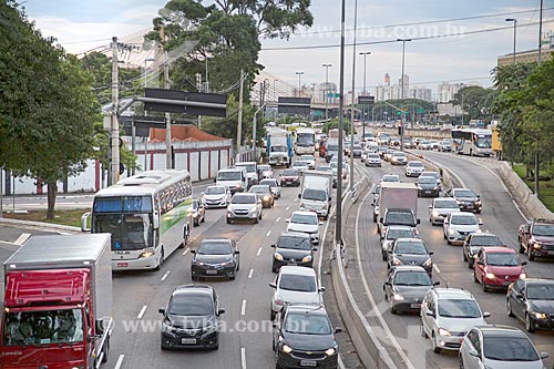  Traffic - south lane - Marginal Tiete - Professor Simao Faiguenboim Highway  - Sao Paulo city - Sao Paulo state (SP) - Brazil