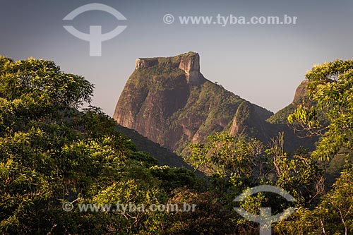  View of Rock of Gavea from the Rock of Proa (Rock of Prow) during the dawn  - Rio de Janeiro city - Rio de Janeiro state (RJ) - Brazil