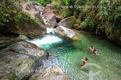 Bathers - Emeralds Well - Serrinha do Alambari Environmental Protection Area  - Resende city - Rio de Janeiro state (RJ) - Brazil
