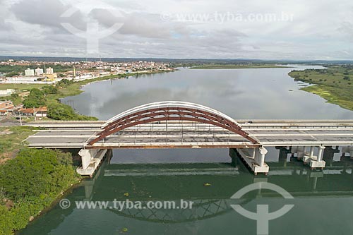  Bridge over of Sao Francisco River - Preste Maia Highway (BR-101) - boundary between Sergipe and Alagoas states  - Propria city - Sergipe state (SE) - Brazil