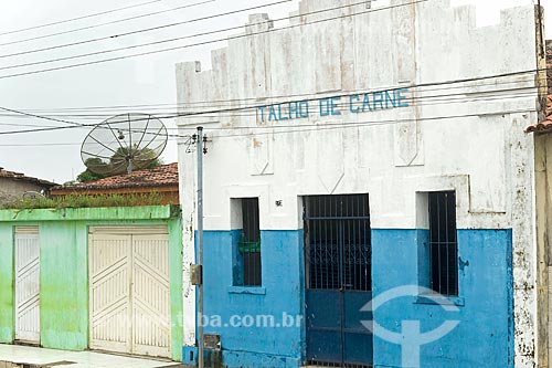  Facade of old butchery  - Divina Pastora city - Sergipe state (SE) - Brazil