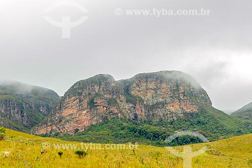  View of the Elephant Stone - Cipo Mountains (Liana mountains)  - Santana do Riacho city - Minas Gerais state (MG) - Brazil