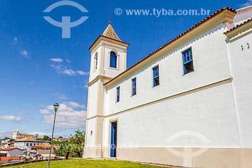  Side facade of Our Lady of Rosario Church (1766)  - Santa Luzia city - Minas Gerais state (MG) - Brazil