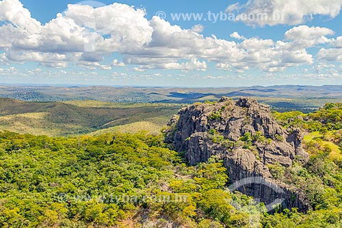  View of the Pedreira Hill during the Cipo Mountains (Liana mountains) trail  - Santana do Riacho city - Minas Gerais state (MG) - Brazil