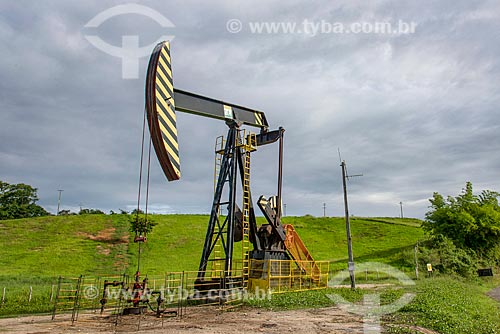 Beam pumping suction - also known as Cavalo de pau (wooden horse) - extracting petroleum  - Carmopolis city - Sergipe state (SE) - Brazil