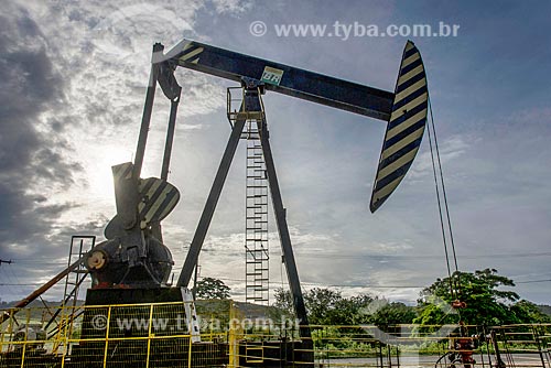  Beam pumping suction - also known as Cavalo de pau (wooden horse) - extracting petroleum  - Carmopolis city - Sergipe state (SE) - Brazil