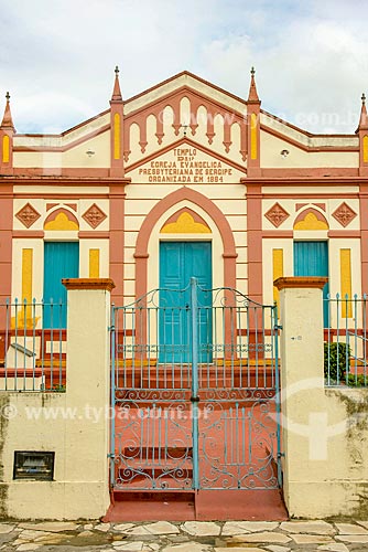  Facade of the 1st Presbyterian Church of Sergipe  - Laranjeiras city - Sergipe state (SE) - Brazil